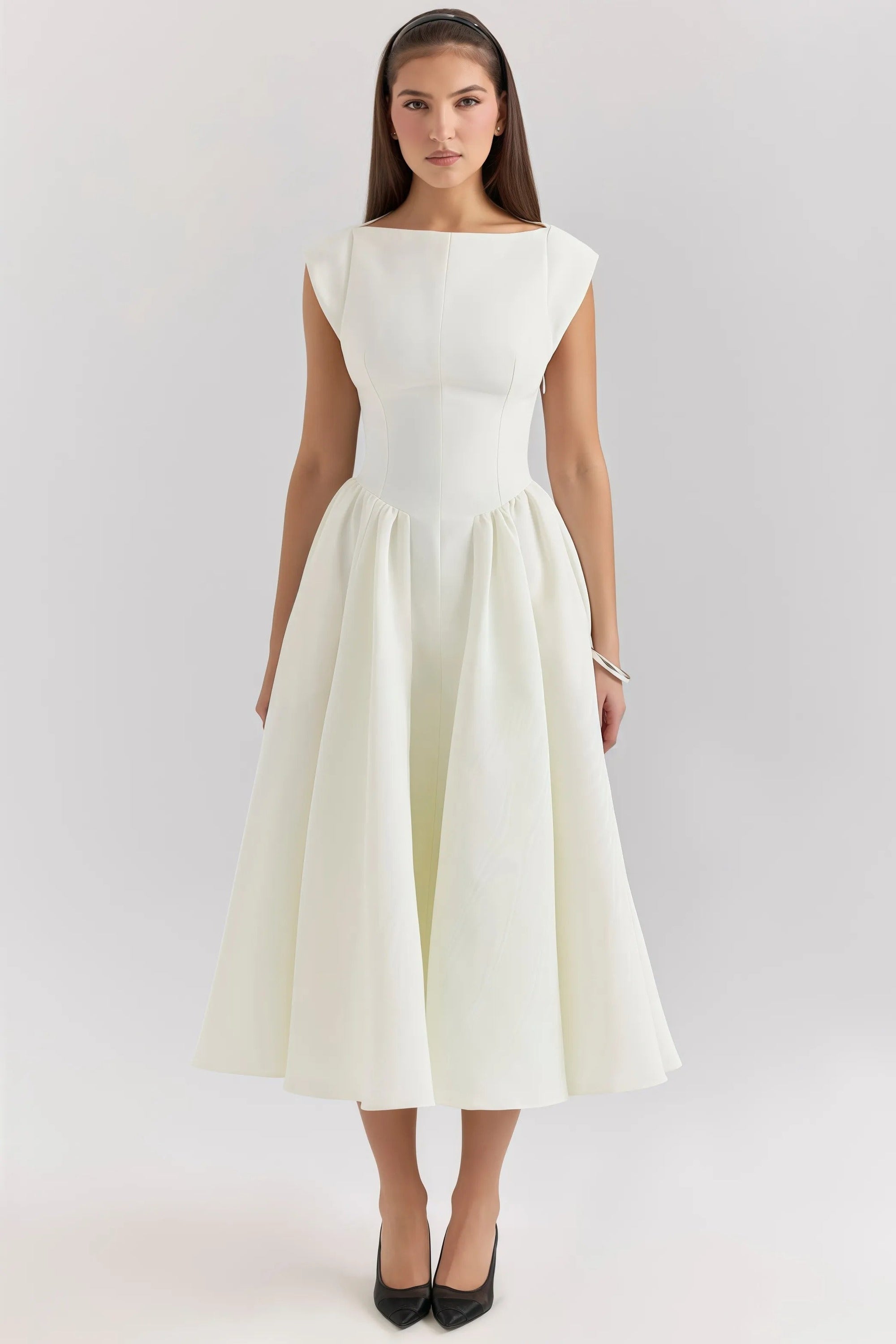 Livia | Festliches Damenkleid Midi mit Rüschen für Elegante Anlässe 1
