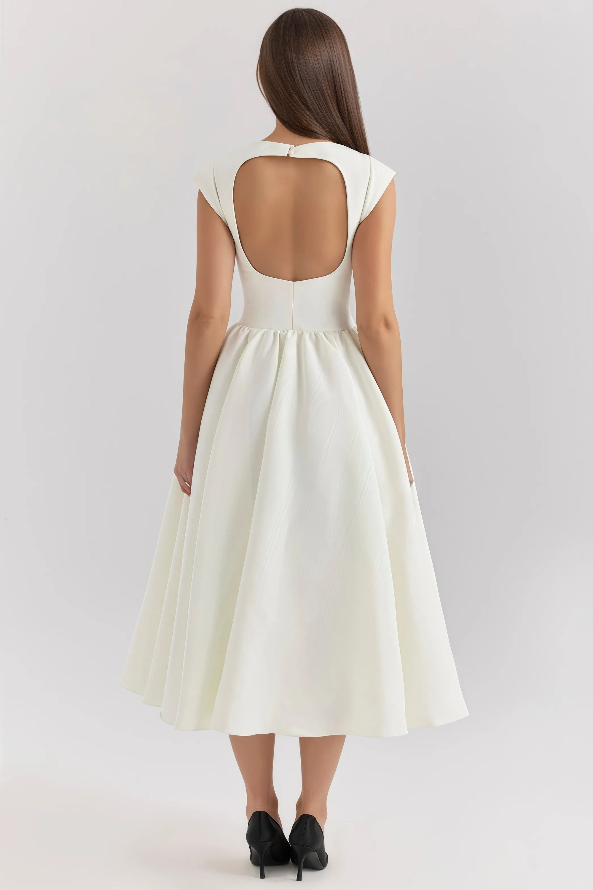Livia | Festliches Damenkleid Midi mit Rüschen für Elegante Anlässe 2